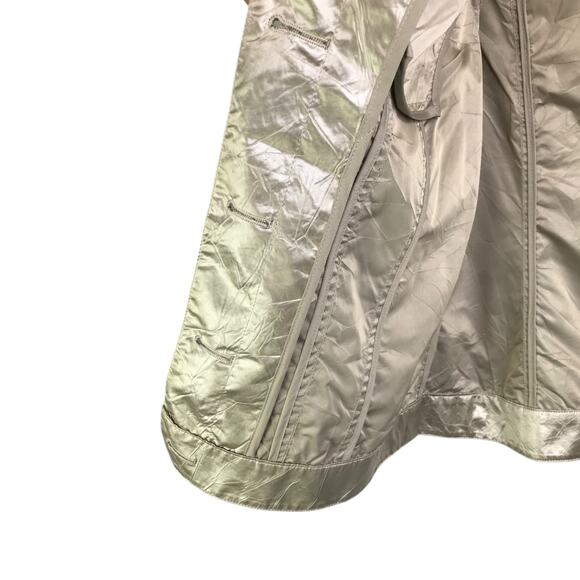 Chico's Jacket Womens Size 0 Gold Button Down Trucker‎ Style Elbow Length Sleeve - Picture 8 of 8